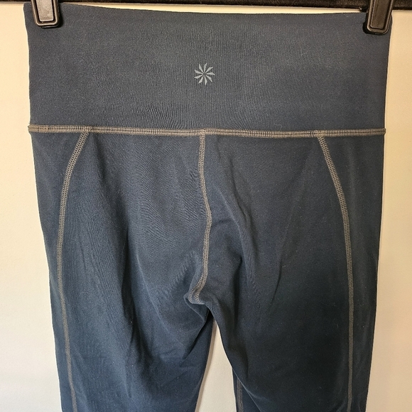 VGUC Athleta Mantra Yoga Capri Crop Mesh Panel Legging Tight Xsmall - Picture 5 of 15